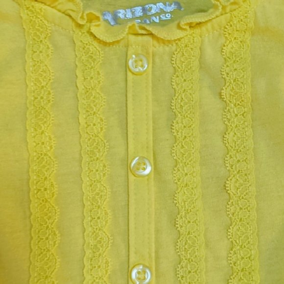 🍒 Yellow LACE Tank - Picture 4 of 4